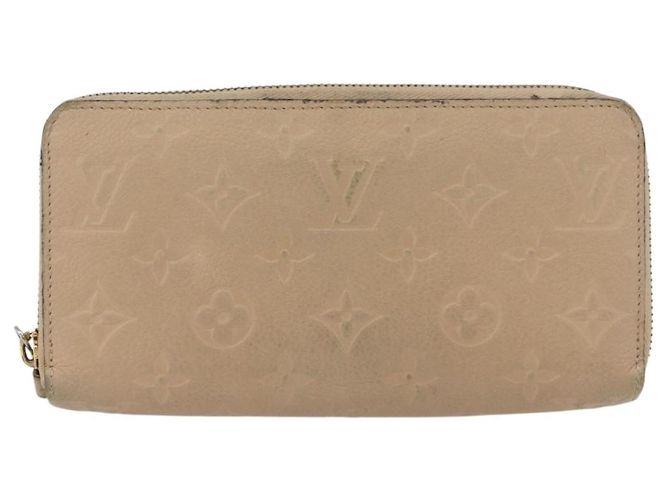Cartera Larga Zippy Empreinte LOUIS VUITTON Beige M61866 LV Auth bs33946 - vista 13