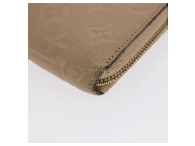 Cartera Larga Zippy Empreinte LOUIS VUITTON Beige M61866 LV Auth bs33946 - vista 14