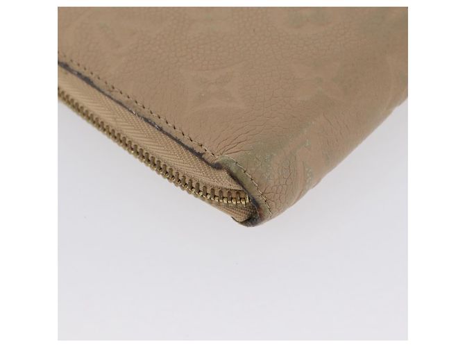 Cartera Larga Zippy Empreinte LOUIS VUITTON Beige M61866 LV Auth bs33946 - vista 15