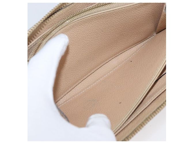 Cartera Larga Zippy Empreinte LOUIS VUITTON Beige M61866 LV Auth bs33946 - vista 19