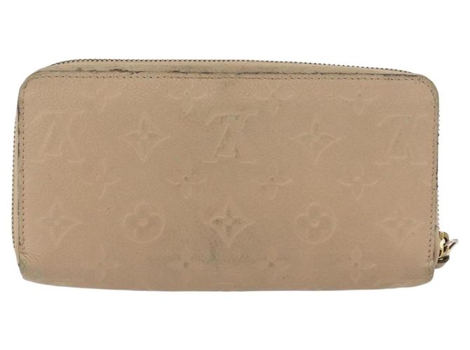 Cartera Larga Zippy Empreinte LOUIS VUITTON Beige M61866 LV Auth bs33946 - vista 2
