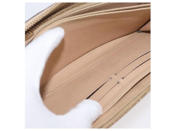 Cartera Larga Zippy Empreinte LOUIS VUITTON Beige M61866 LV Auth bs33946 - vista 20