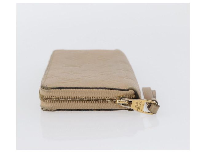 Cartera Larga Zippy Empreinte LOUIS VUITTON Beige M61866 LV Auth bs33946 - vista 4