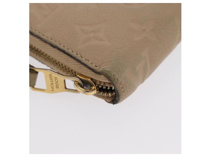 Cartera Larga Zippy Empreinte LOUIS VUITTON Beige M61866 LV Auth bs33946 - vista 7