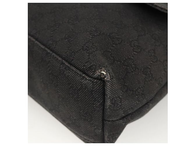 Borsa a Spalla GG Canvas Gucci Nera Argento 272351 Auth mr2167 Nero - vista 10
