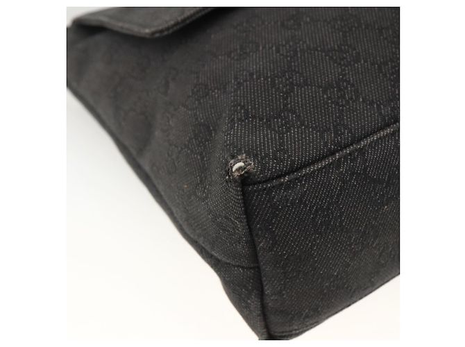 Borsa a Spalla GG Canvas Gucci Nera Argento 272351 Auth mr2167 Nero - vista 11