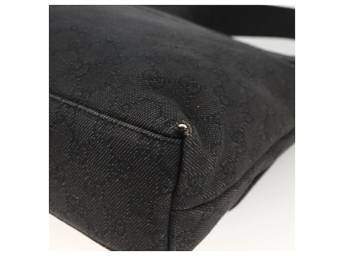 Borsa a Spalla GG Canvas Gucci Nera Argento 272351 Auth mr2167 Nero - vista 12