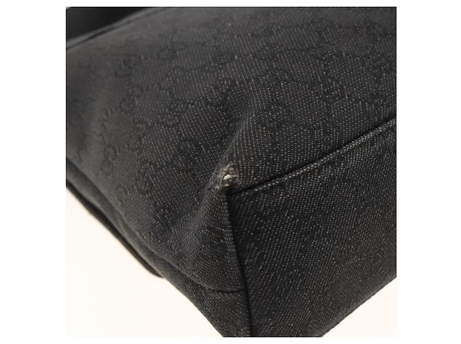 Borsa a Spalla GG Canvas Gucci Nera Argento 272351 Auth mr2167 Nero - vista 13