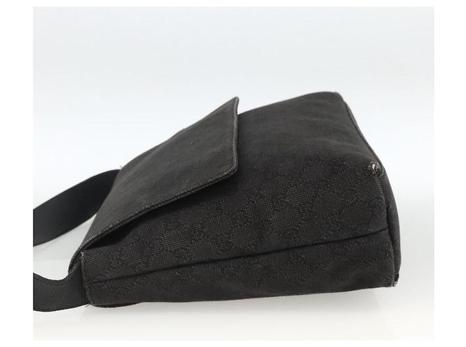 Borsa a Spalla GG Canvas Gucci Nera Argento 272351 Auth mr2167 Nero - vista 4