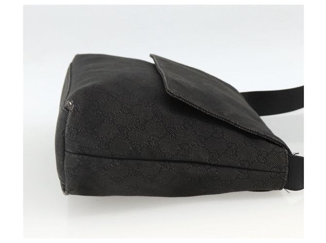 Borsa a Spalla GG Canvas Gucci Nera Argento 272351 Auth mr2167 Nero - vista 5