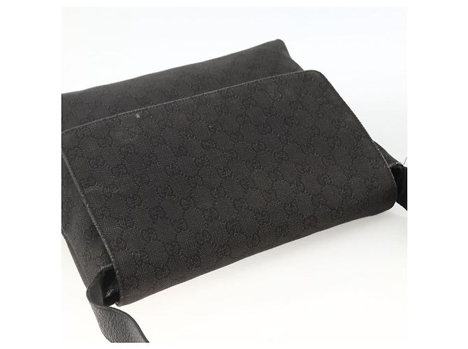 Borsa a Spalla GG Canvas Gucci Nera Argento 272351 Auth mr2167 Nero - vista 6