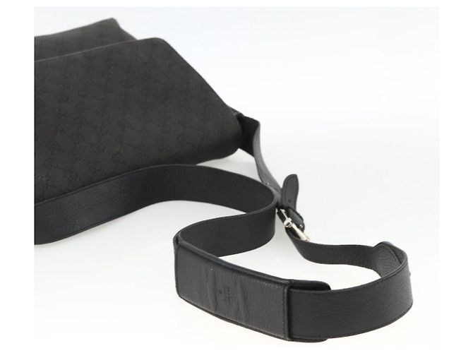 Borsa a Spalla GG Canvas Gucci Nera Argento 272351 Auth mr2167 Nero - vista 7