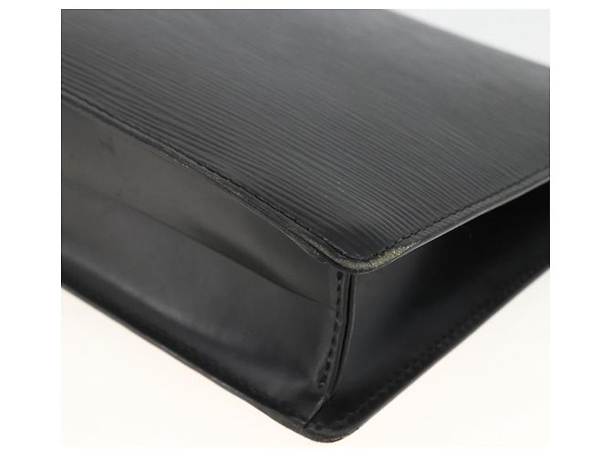 LOUIS VUITTON Epi Serie Dragonne Clutch Bag Nero M52612 LV Auth ep13784 - vista 15