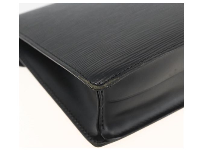 LOUIS VUITTON Epi Serie Dragonne Clutch Bag Nero M52612 LV Auth ep13784 - vista 16