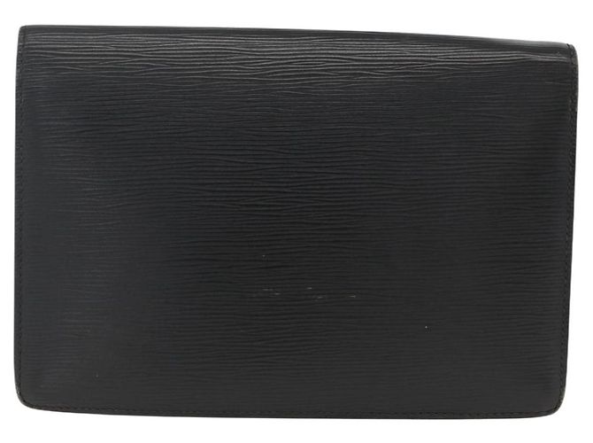 LOUIS VUITTON Epi Serie Dragonne Clutch Bag Nero M52612 LV Auth ep13784 - vista 2