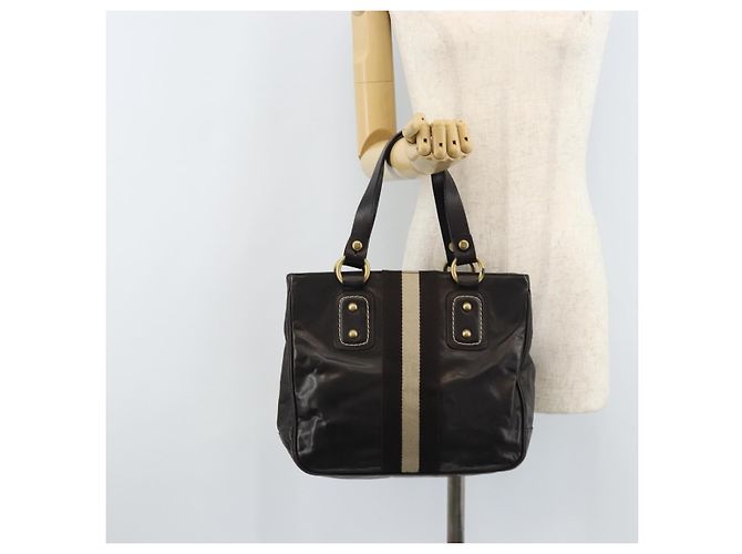 BALLY Borsa a mano in pelle marrone oro Auth BSZ117 D'oro - vista 23