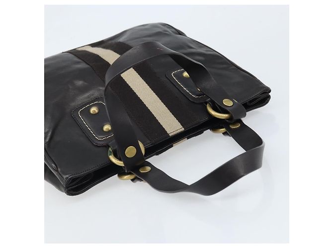 BALLY Borsa a mano in pelle marrone oro Auth BSZ117 D'oro - vista 6