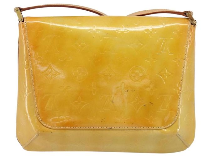 LOUIS VUITTON Borsa Thompson Street Monogram Vernis Beige M91301 LV Auth 170091 - vista 2