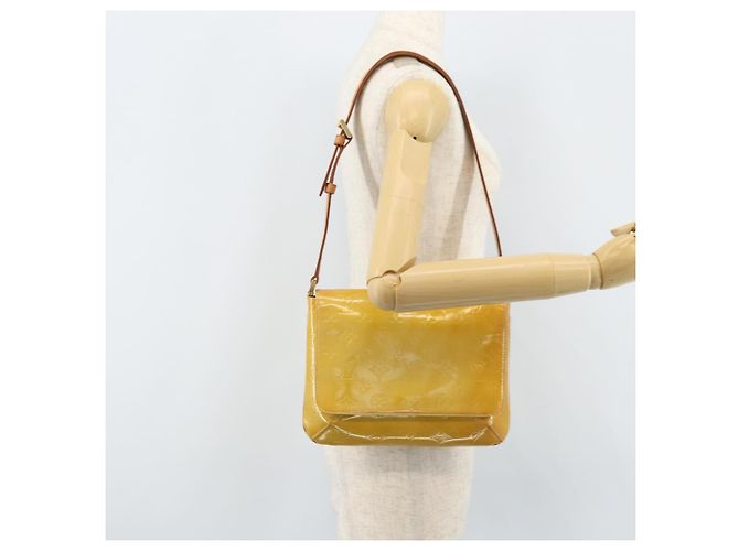 LOUIS VUITTON Borsa Thompson Street Monogram Vernis Beige M91301 LV Auth 170091 - vista 22