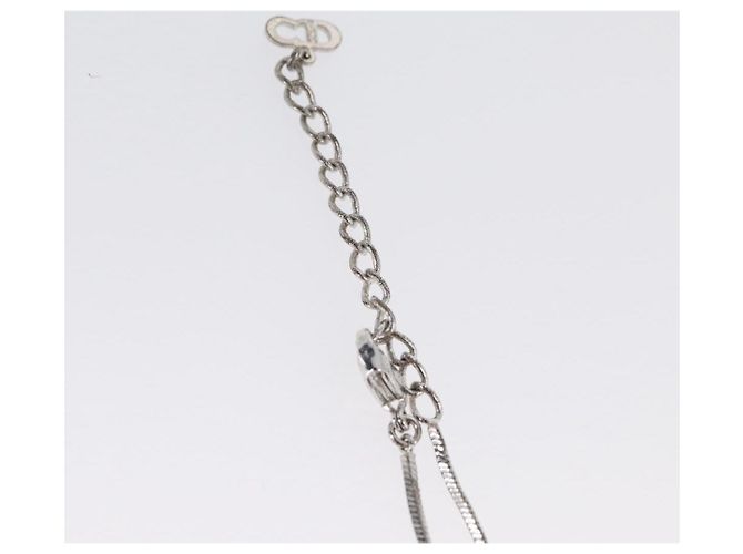Collana Christian Dior metallo Argento Auth BA11470 - vista 10