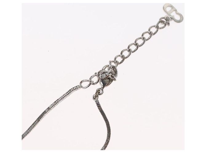 Collana Christian Dior metallo Argento Auth BA11470 - vista 18