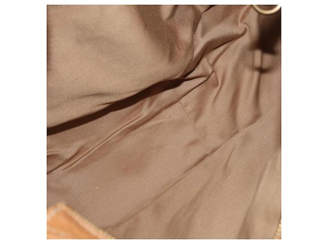 Borsa a mano in pelle Miu Miu Bamboo 2 in 1 Marrone Oro Auth 174060A D'oro - vista 11