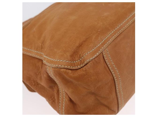 Borsa a mano in pelle Miu Miu Bamboo 2 in 1 Marrone Oro Auth 174060A D'oro - vista 18