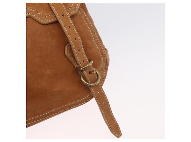 Borsa a mano in pelle Miu Miu Bamboo 2 in 1 Marrone Oro Auth 174060A D'oro - vista 22