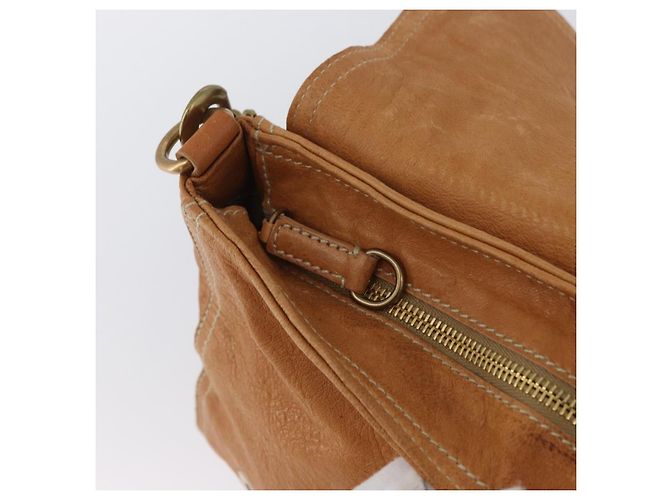 Borsa a mano in pelle Miu Miu Bamboo 2 in 1 Marrone Oro Auth 174060A D'oro - vista 24