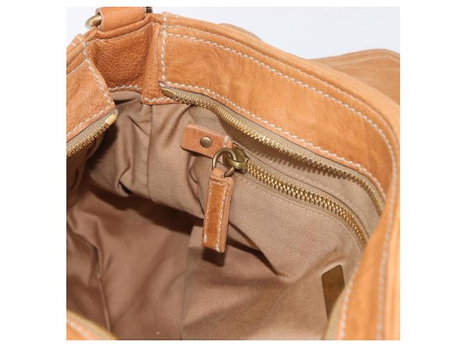 Borsa a mano in pelle Miu Miu Bamboo 2 in 1 Marrone Oro Auth 174060A D'oro - vista 28