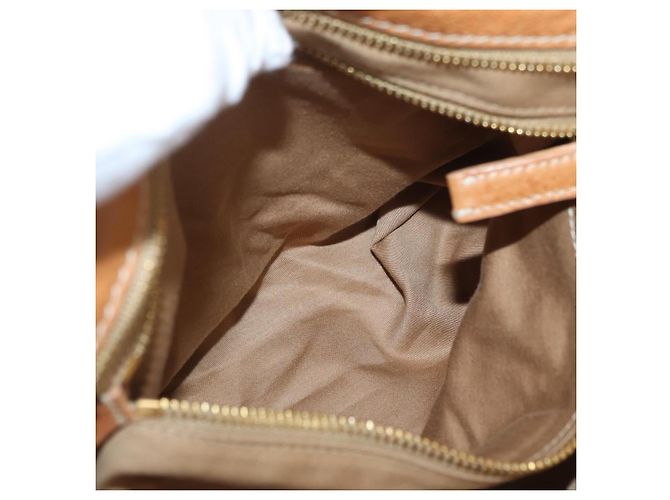 Borsa a mano in pelle Miu Miu Bamboo 2 in 1 Marrone Oro Auth 174060A D'oro - vista 29
