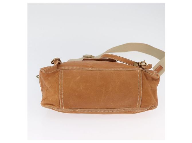 Borsa a mano in pelle Miu Miu Bamboo 2 in 1 Marrone Oro Auth 174060A D'oro - vista 5