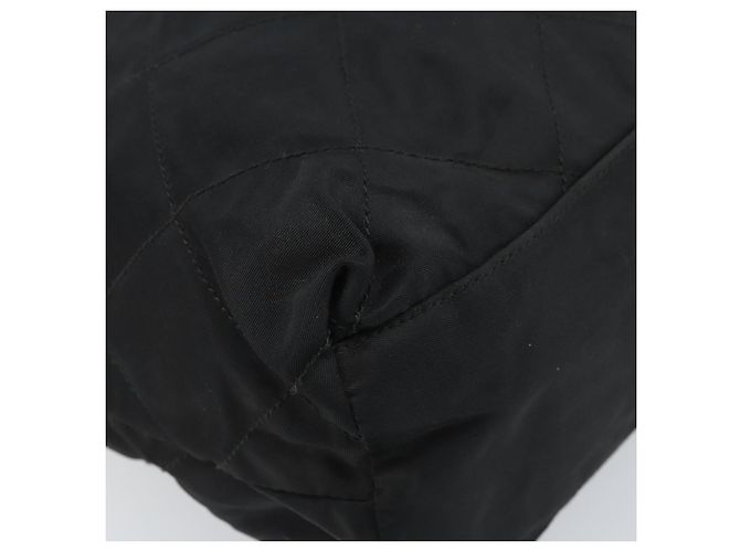 Borsa a Spalla con Catena Prada in Nylon Oro Nero Auth bs34054 D'oro - vista 14