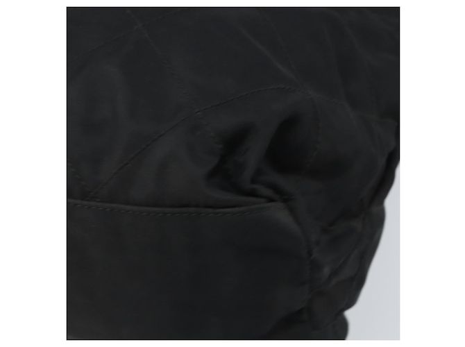 Borsa a Spalla con Catena Prada in Nylon Oro Nero Auth bs34054 D'oro - vista 15