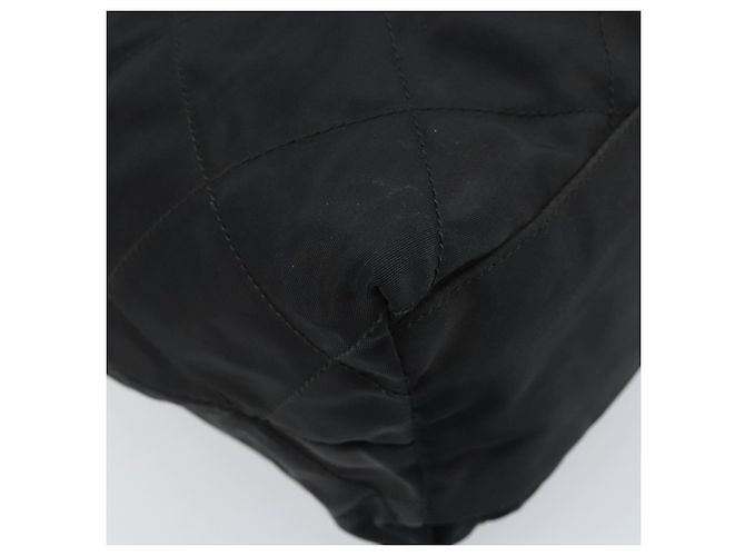 Borsa a Spalla con Catena Prada in Nylon Oro Nero Auth bs34054 D'oro - vista 16