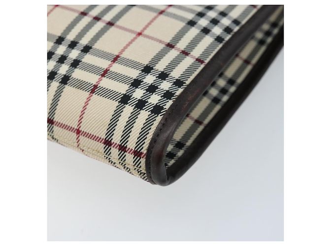 Burberry Nova Check Schultertasche aus Canvas Beige Silber Authentisch mr2160 - Ansicht 10