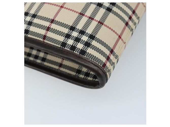 Burberry Nova Check Schultertasche aus Canvas Beige Silber Authentisch mr2160 - Ansicht 13