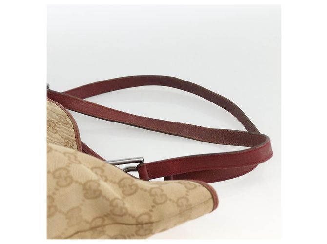 Gucci Borsa Tote GG in Canvas Beige Argento 120836 Auth BSZ011 - vista 8