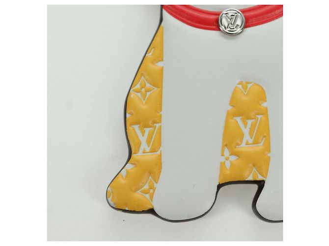 LOUIS VUITTON Monogram Portachiavi LV Shiva Charm Giallo M01199 LV Auth bs34024M Monogramma - vista 2