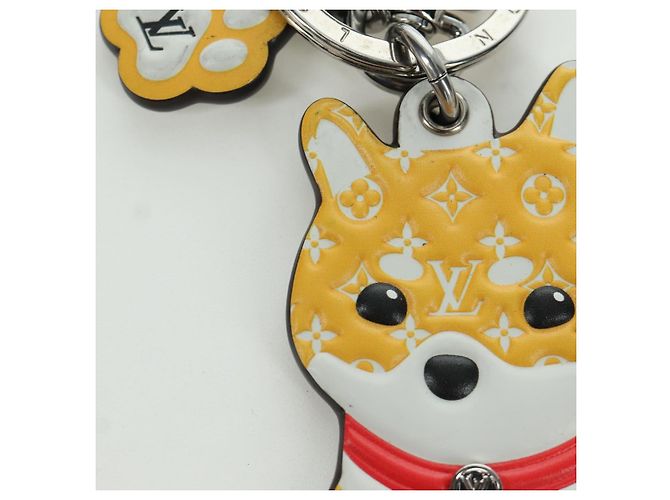 LOUIS VUITTON Monogram Portachiavi LV Shiva Charm Giallo M01199 LV Auth bs34024M Monogramma - vista 5