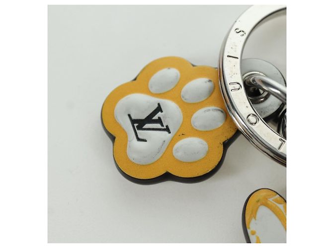 LOUIS VUITTON Monogram Portachiavi LV Shiva Charm Giallo M01199 LV Auth bs34024M Monogramma - vista 6