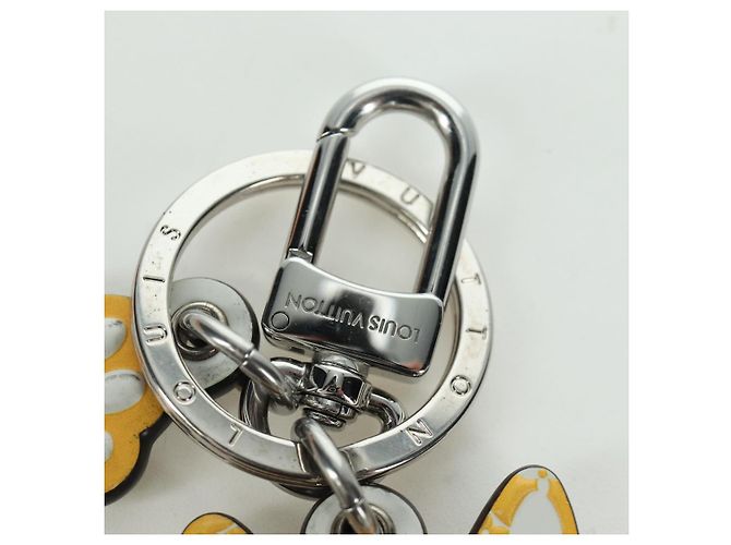 LOUIS VUITTON Monogram Portachiavi LV Shiva Charm Giallo M01199 LV Auth bs34024M Monogramma - vista 7