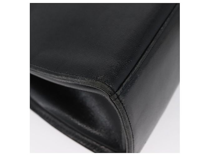Bolsa de mão GIVENCHY em couro preto e dourado Auth BSZ372 - vista 13