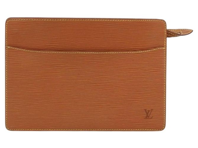 LOUIS VUITTON Pochette Uomo Epi Borsa Marrone Zipangu Oro M52528 LV Auth ka3156 - vista 13