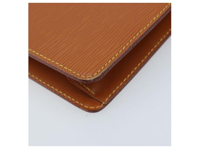 LOUIS VUITTON Pochette Uomo Epi Borsa Marrone Zipangu Oro M52528 LV Auth ka3156 - vista 14