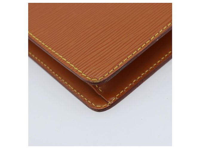 LOUIS VUITTON Pochette Uomo Epi Borsa Marrone Zipangu Oro M52528 LV Auth ka3156 - vista 16