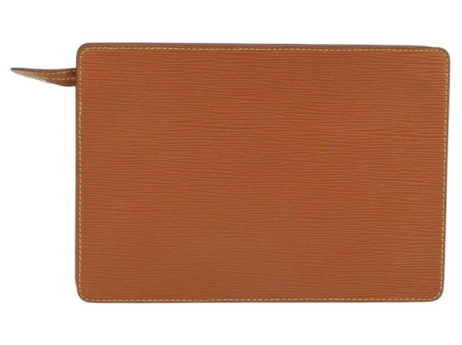 LOUIS VUITTON Pochette Uomo Epi Borsa Marrone Zipangu Oro M52528 LV Auth ka3156 - vista 2