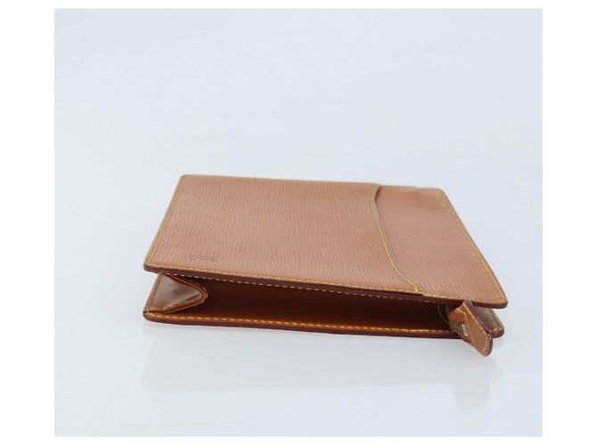 LOUIS VUITTON Pochette Uomo Epi Borsa Marrone Zipangu Oro M52528 LV Auth ka3156 - vista 3