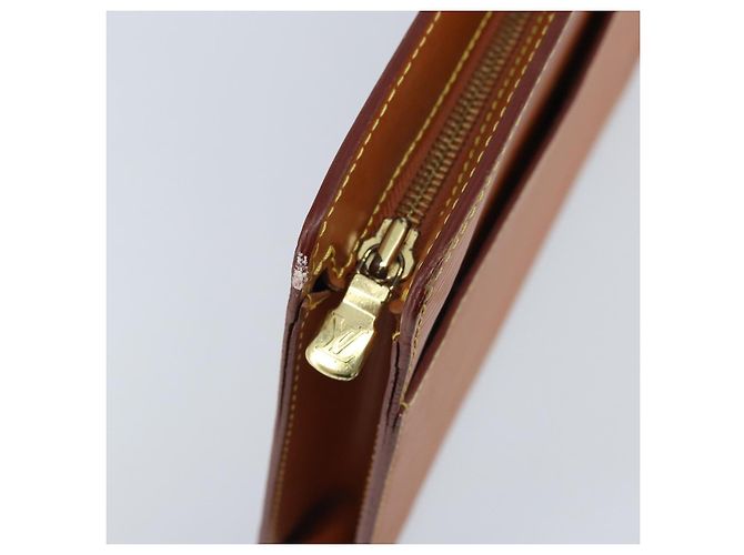 LOUIS VUITTON Pochette Uomo Epi Borsa Marrone Zipangu Oro M52528 LV Auth ka3156 - vista 8