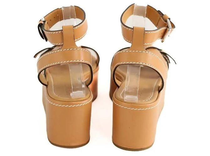 Loewe Kamel-Leder-Sandalen - Ansicht 2